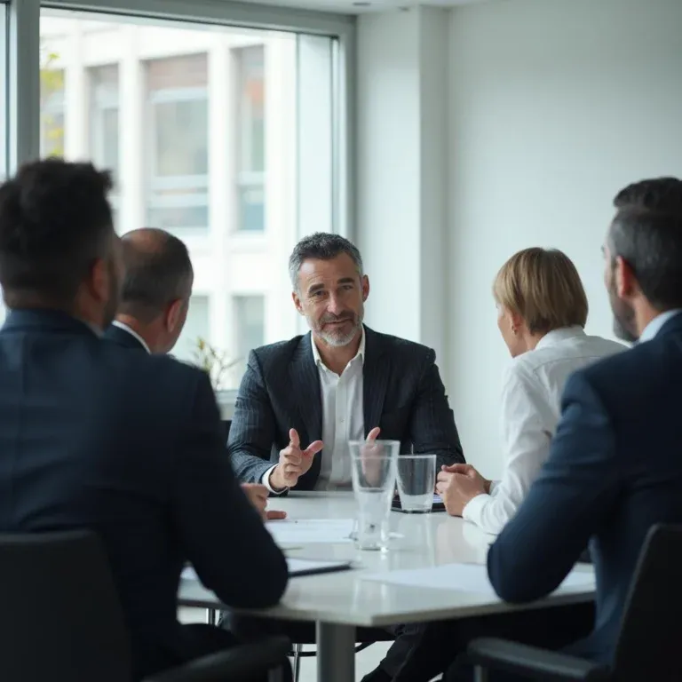 Interim Manager Einkauf - Das Bid zeigt ein Team-Meeting - Klose Interim Management